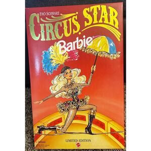 Mattel Circus Star Barbie FAO Schwartz Exclusive Limited Edition NWT)
